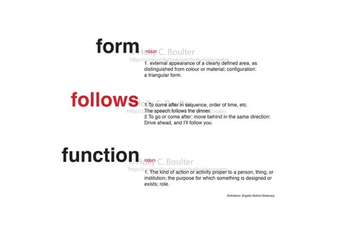 form follows function hollyclairecreates function follows form